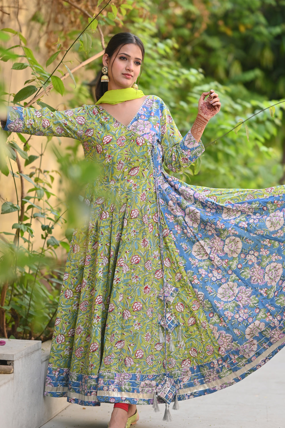 Angrakha best sale anarkali kurti