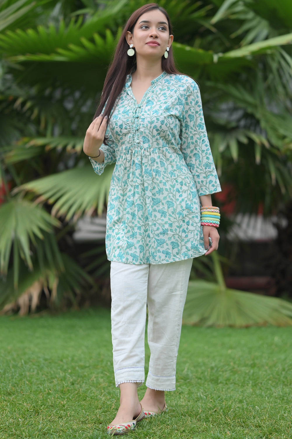 Kurti Pants For Women - Shop online women fashion, indo-western, ethnic  wear, sari, suits, kurtis, watches, gifts.