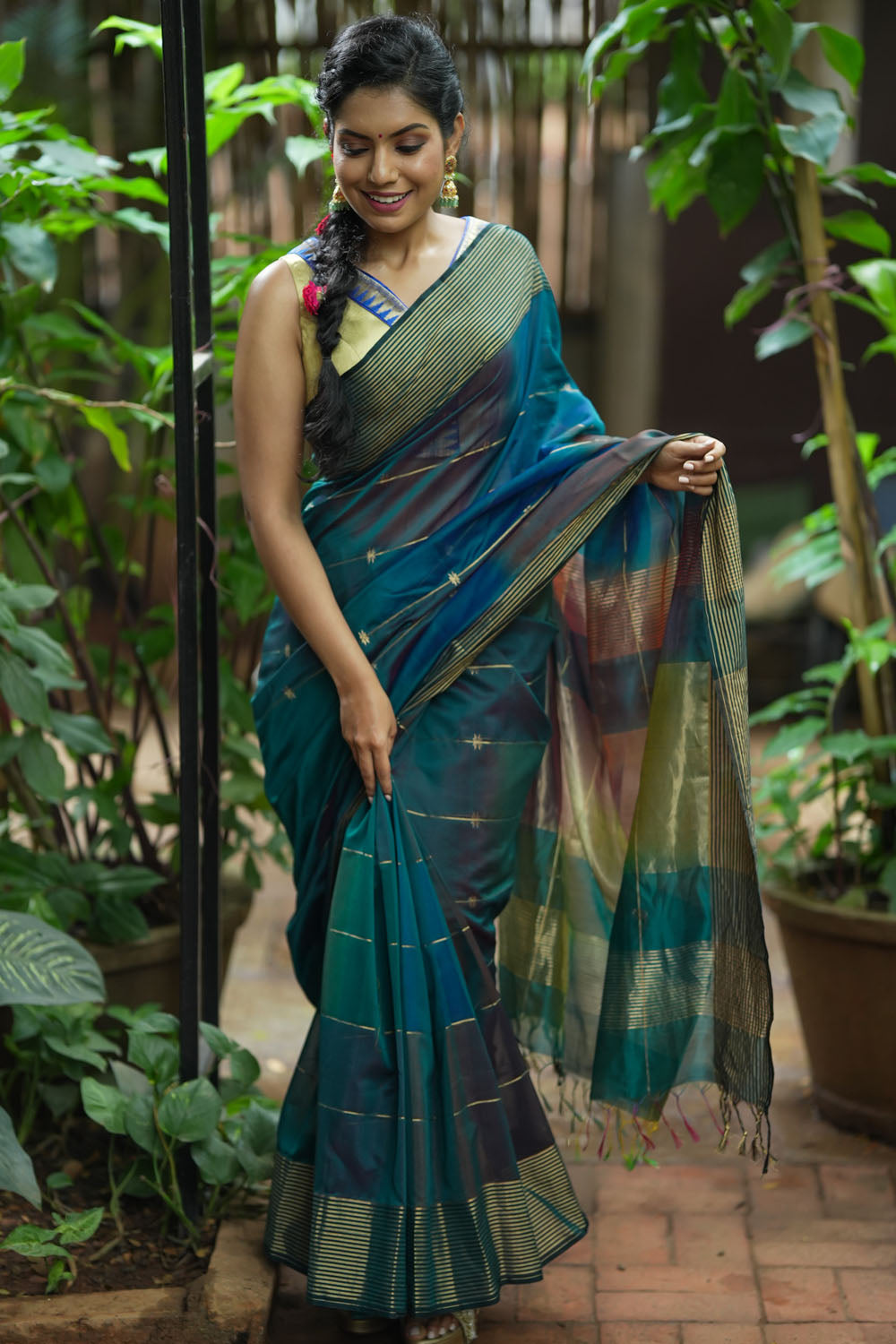 MYRA SELAM SILK COTTON PRINTED SAREE