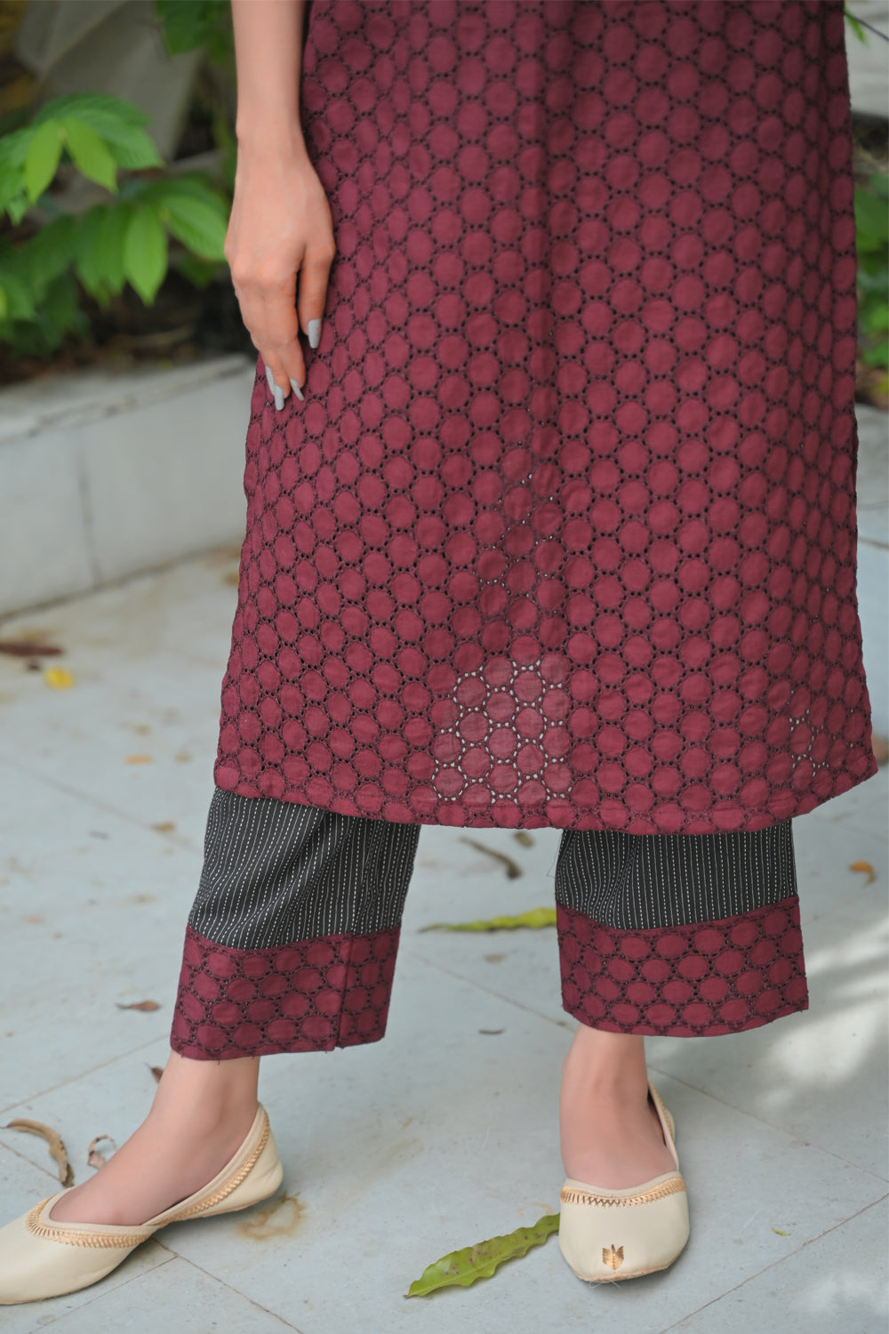 Pakshi : Pure Cotton 2 piece Kurti with Ankle Length Pants