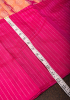 Pink floral Design exquisite Brocade Tissue Kanjivaram Pure Silk Saree | SILK MARK CERTIFIED