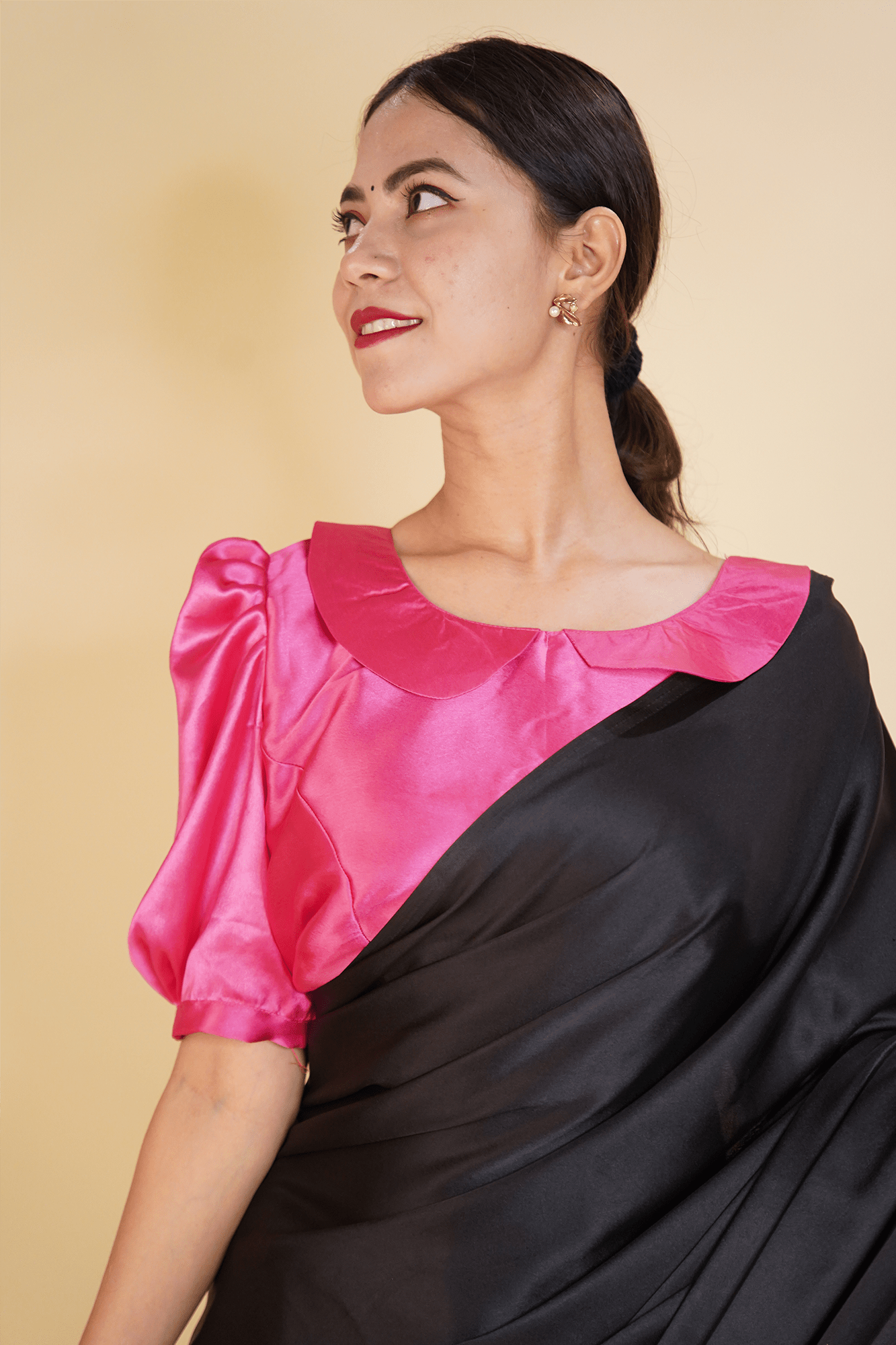 Sitaramam Style - Ready to wear Satin Silk Blouse