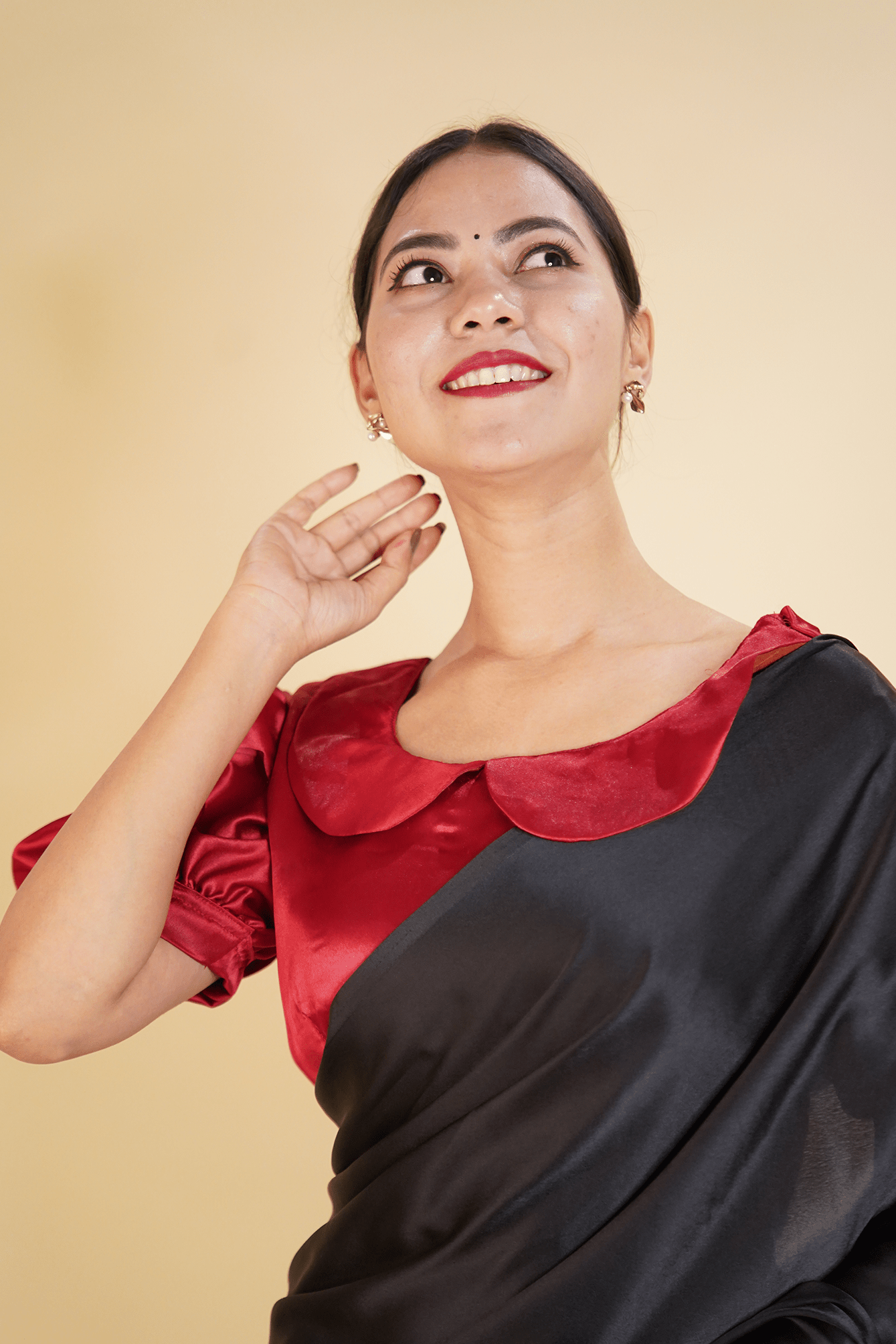 Sitaramam Style - Ready to wear Satin Silk Blouse