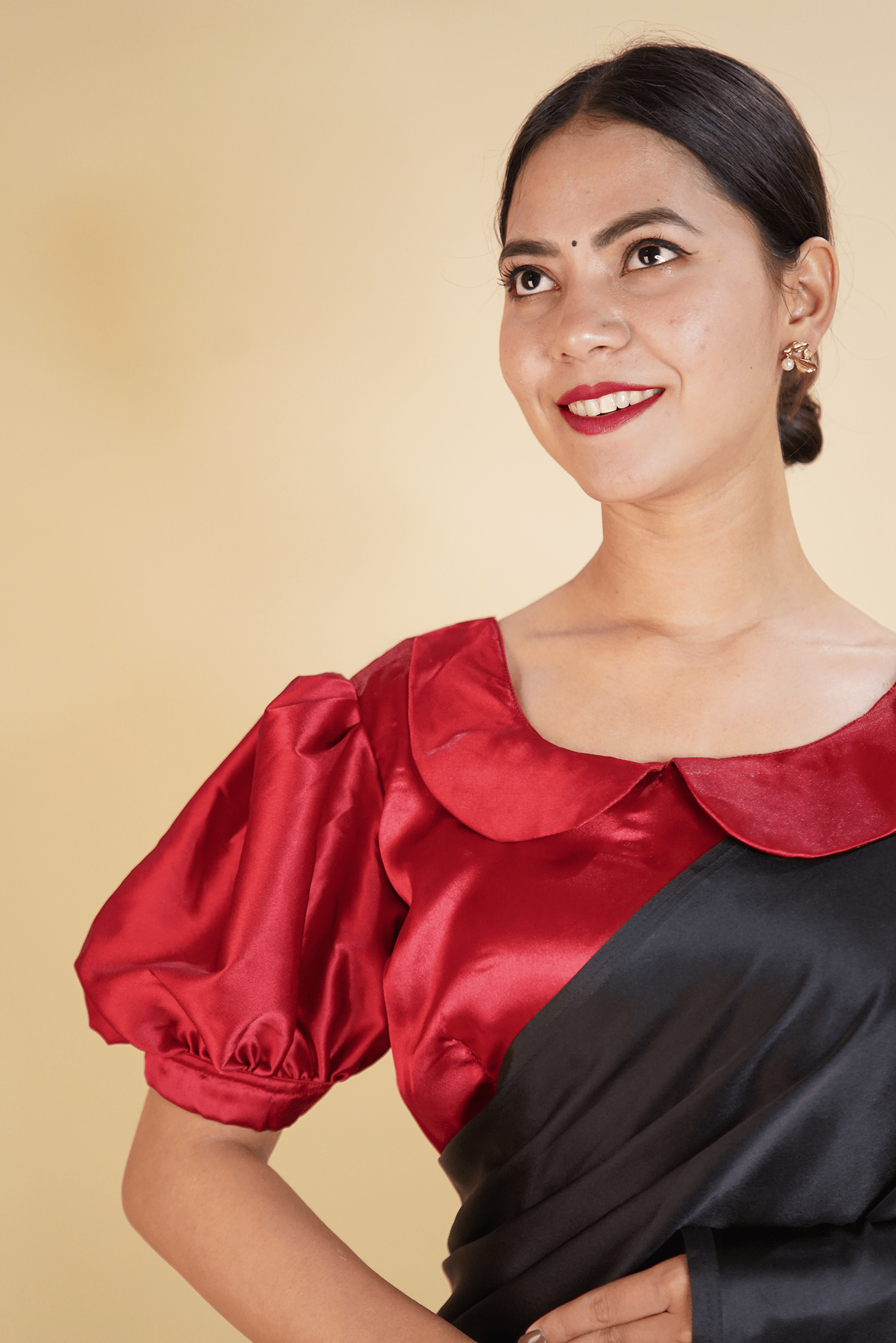 Sitaramam Style - Ready to wear Satin Silk Blouse