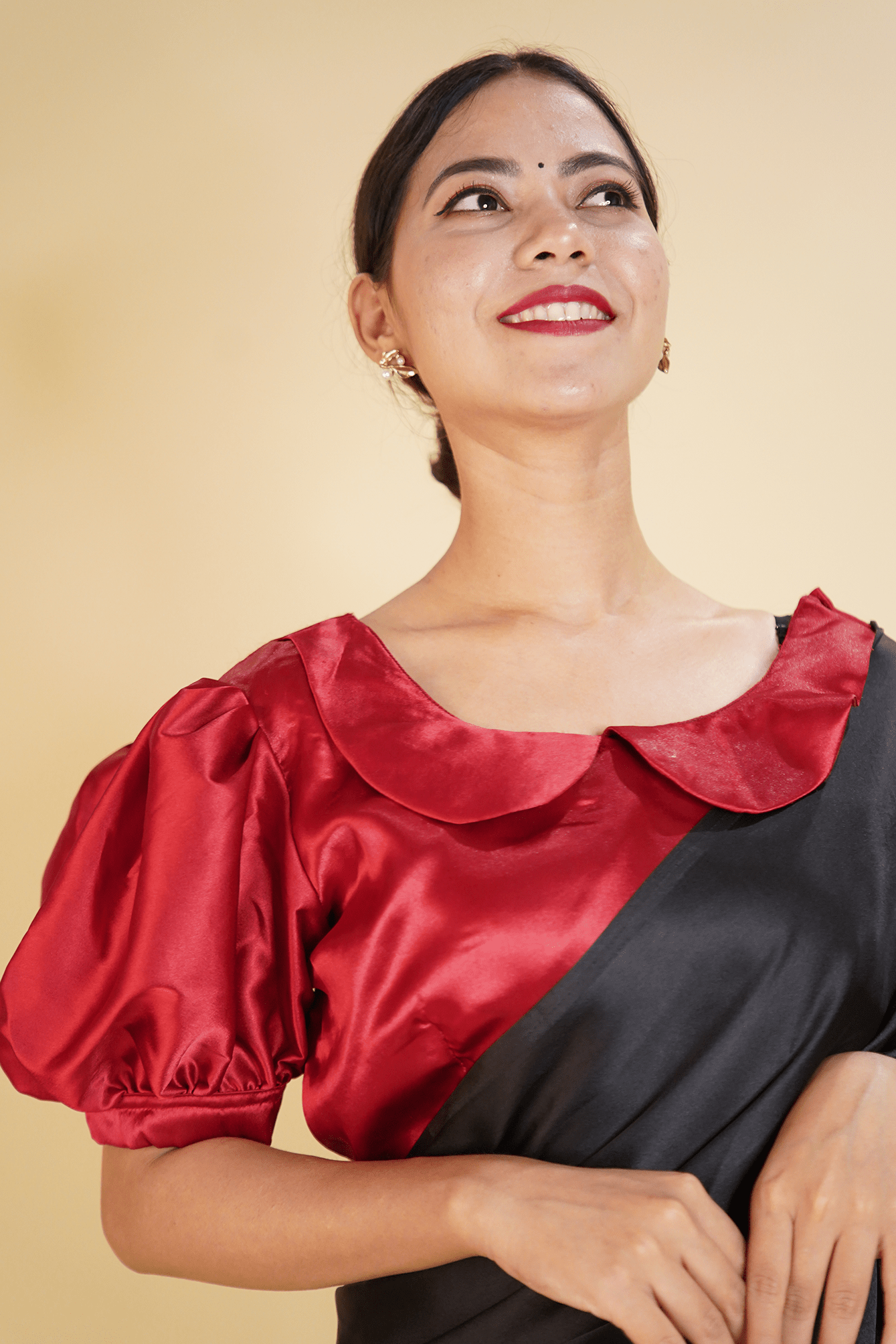 Sitaramam Style - Ready to wear Satin Silk Blouse