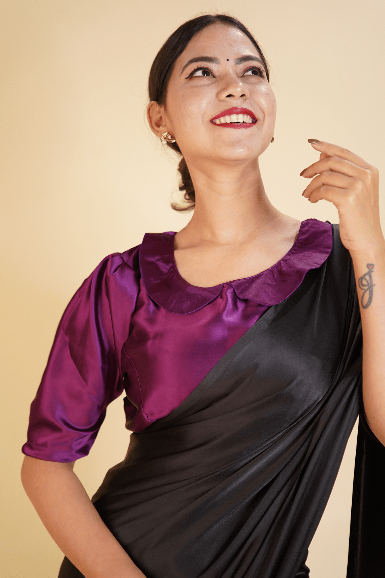 Sitaramam Style - Ready to wear Satin Silk Blouse