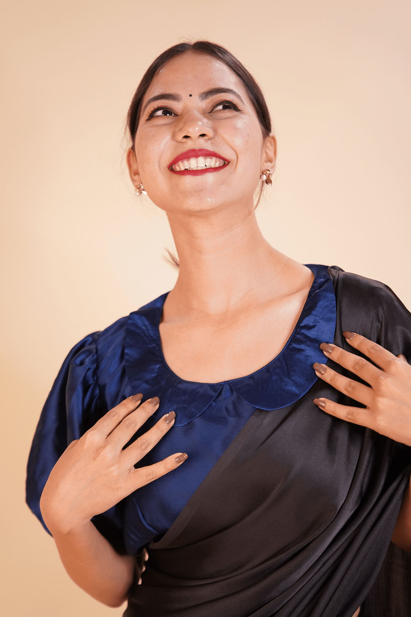 Sitaramam Style - Ready to wear Satin Silk Blouse