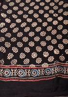 Ajrakh Hand Block Print on Modal Silk in Statement Multicolor