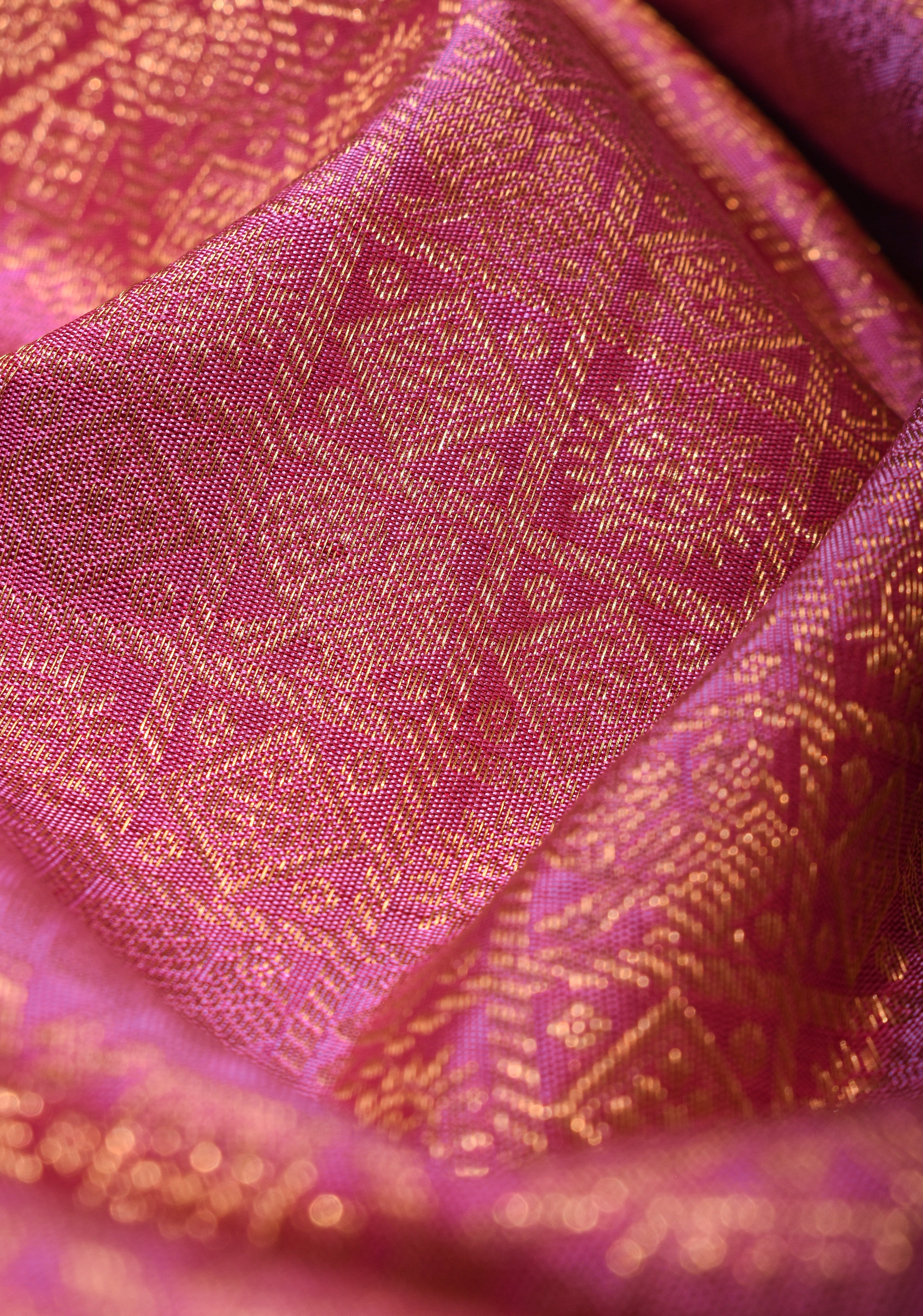 Pink Patola Brocade on Pure Gadwal Silk Saree| CERTIFIED SILK