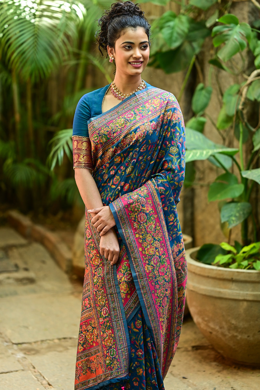 Zynah Pure Kani Silk Cotton Saree with Vibrant Colour Weave; Custom St –  ZynahDesign