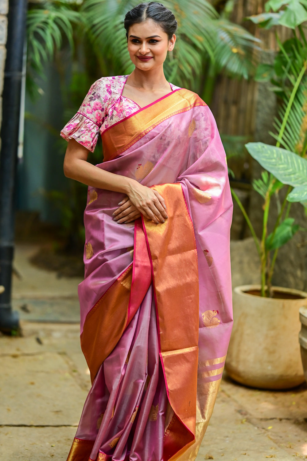 Parbani Women Stylish MultiColor Silk Bird Motif Saree – PARBANI