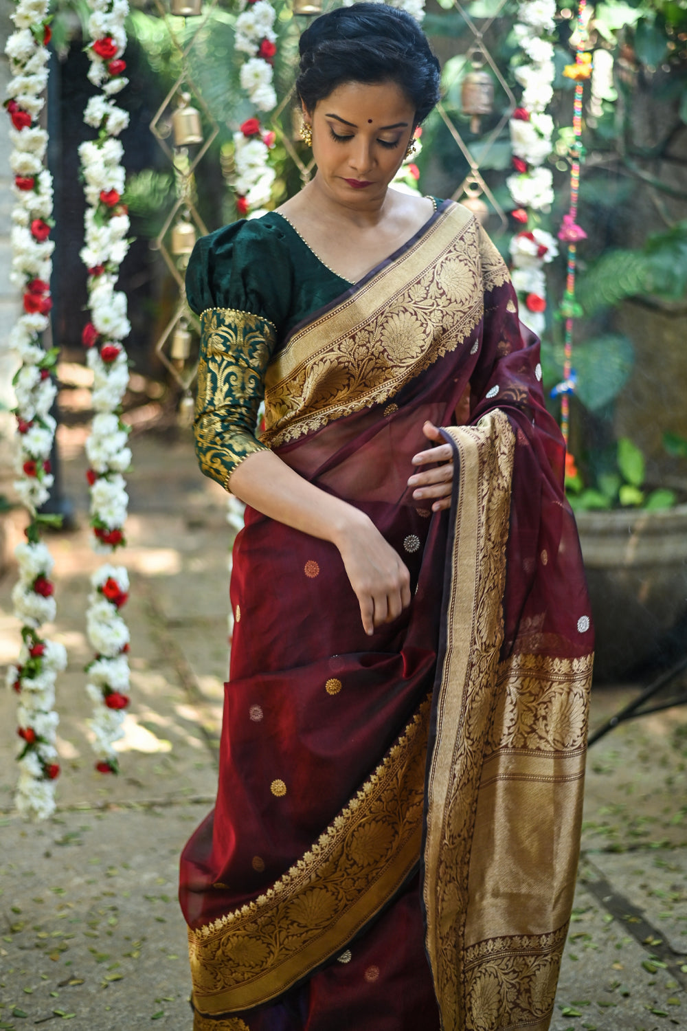 iha - IP 2632 Banarasi Kora Silk Saree | Facebook