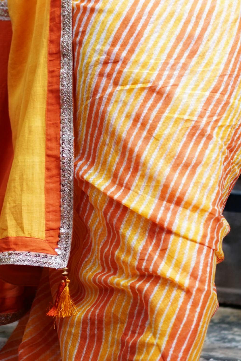 Anaita Leheriya Saree – Pratibha Sarees