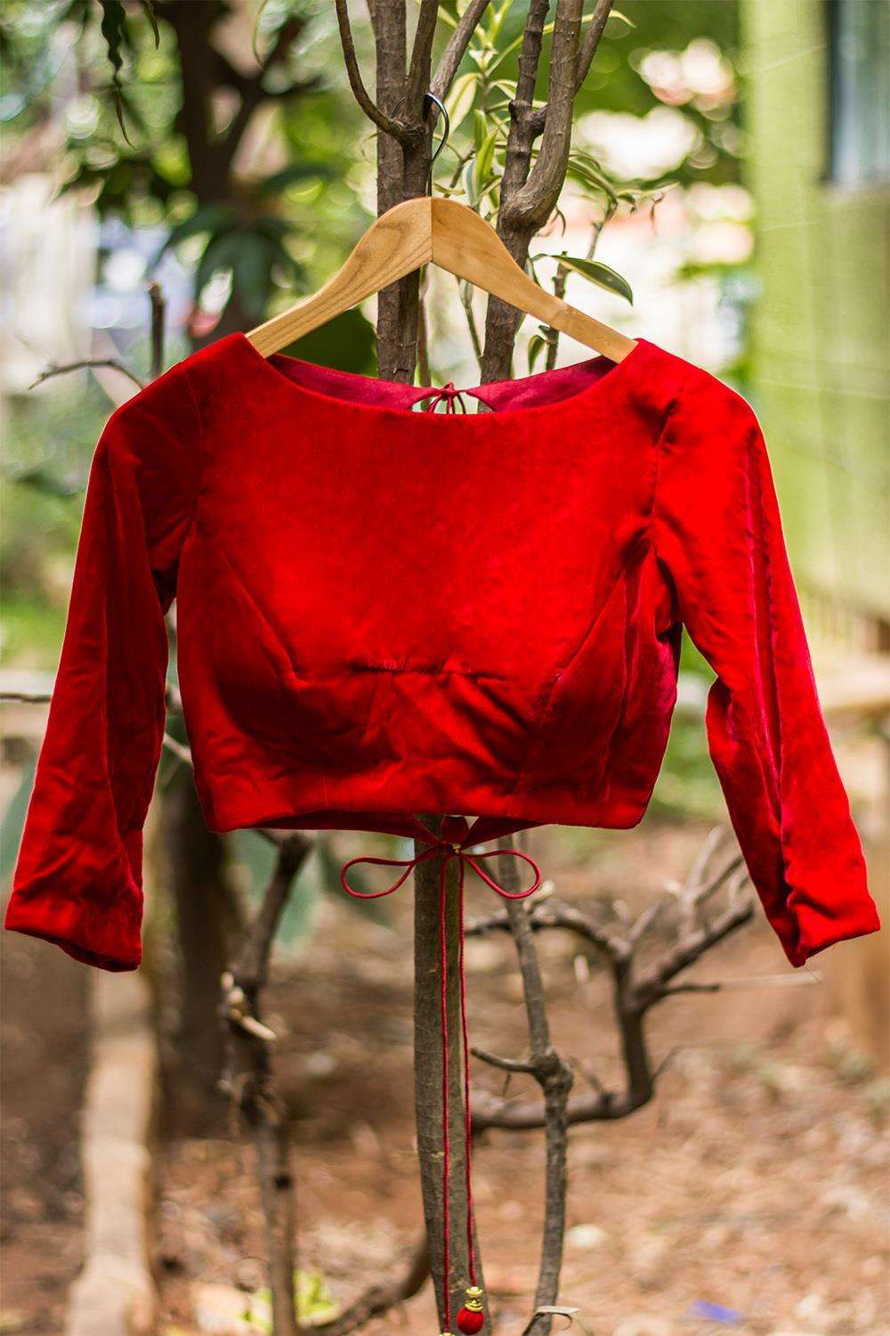 Red blouse online